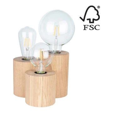 Lampa stołowa VINCENT 3xE27/15W/230V - certyfikat FSC