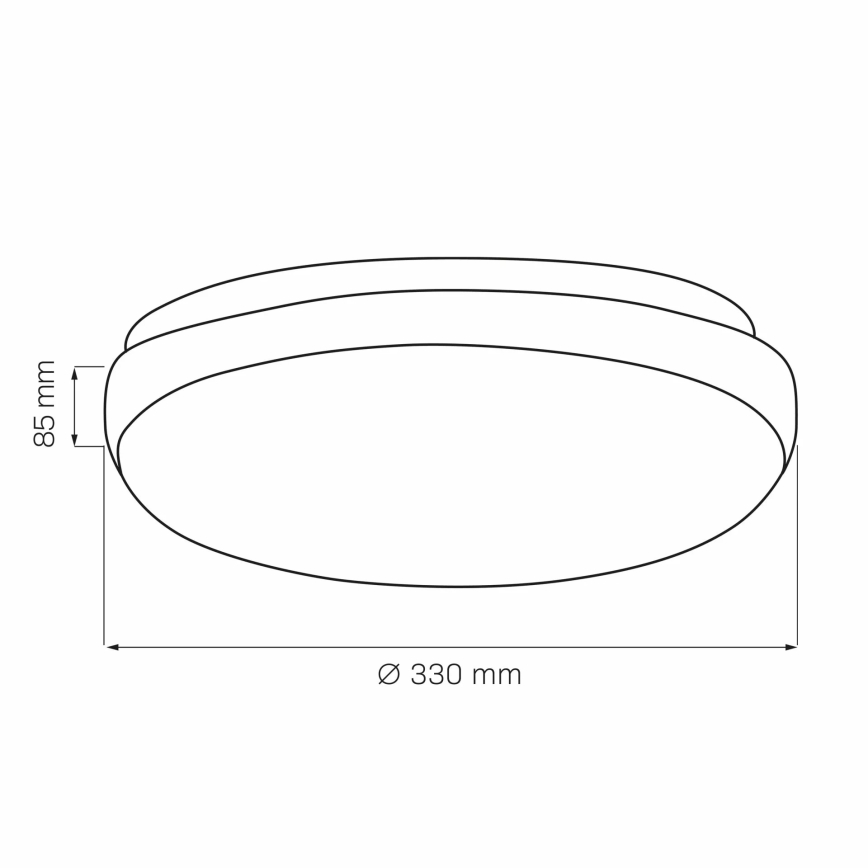 Lampa sufitowa BENEDYKT 2xE27/20W/230V śr. 33 cm czarna