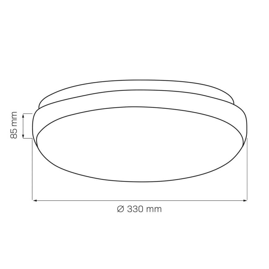 Lampa sufitowa BOGDAN 2xE27/20W/230V śr. 33 cm biała