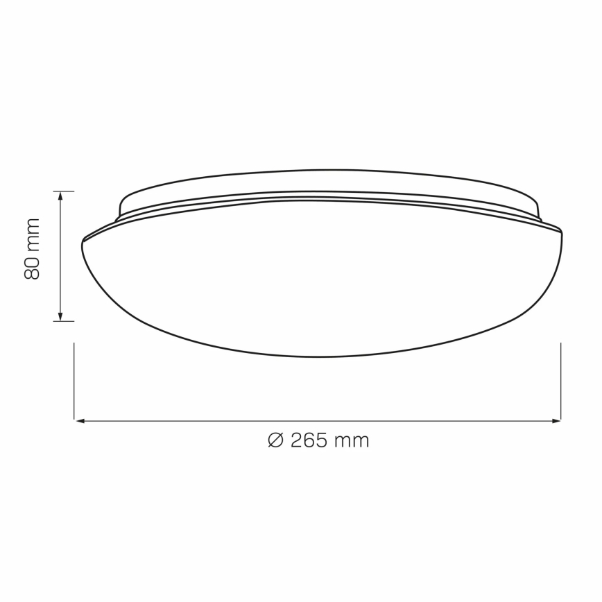 Lampa sufitowa BONIFACY 1xE27/20W/230V śr. 26,5 cm biała