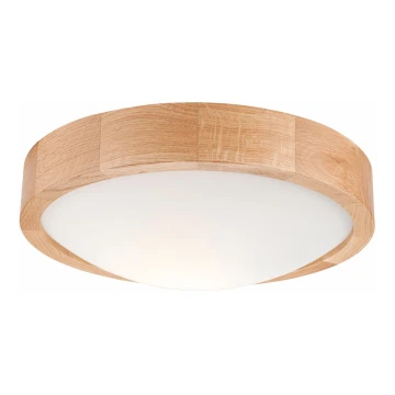 Lampa sufitowa OAK SLIM 1xE27/60W/230V dąb ø 27 cm - certyfikat FSC