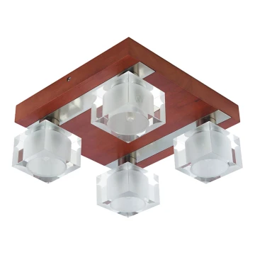 Lampa sufitowa OMEGA 4xG9/40W/230V kauczukowiec