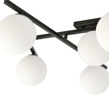 Lampa sufitowa SMART 4xE14/10W/230V czarna/biała