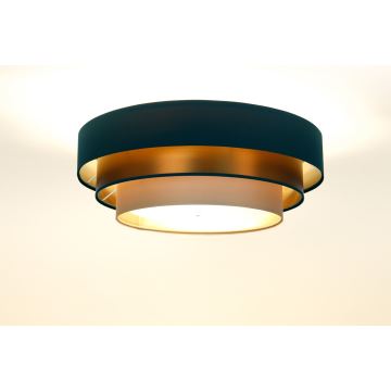 Lampa sufitowa TRINITI 2xE27/60W/230V zielony/miedziany/brązowy