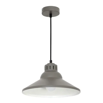 Lampa wisząca SINGLE 5 1xE27/60W/230V szara