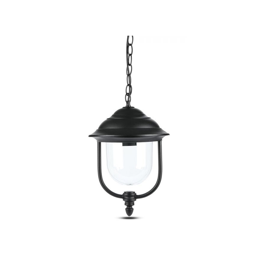 Lampa wisząca zewnętrzna na łańcuchu 1xE27/60W/230V IP44 czarna