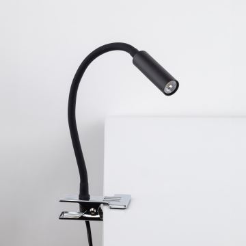 Lampa z klipsem LAGOS 1xG9/6W/230V czarna