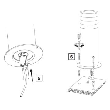 Lampa zewnętrzna RINO 1xE27/12W/230V IP54 44 cm czarne