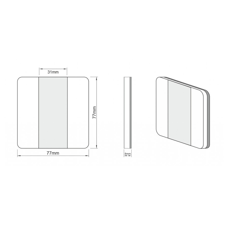 LDST DU-01-SC-BC8 - Oprawa schodowa DUO 10xLED/1,2W/230V