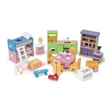 Le Toy Van - Kompletny zestaw mebli dla lalek Starter