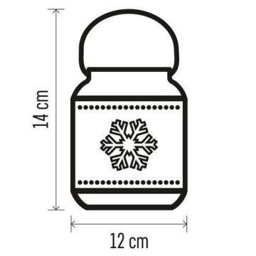 LED Dekoracja bożonarodzeniowa 1xLED/3xAAA biała