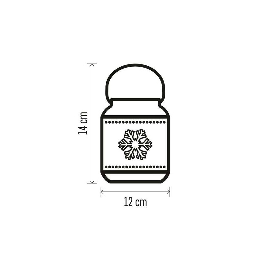 LED Dekoracja bożonarodzeniowa 1xLED/3xAAA biała