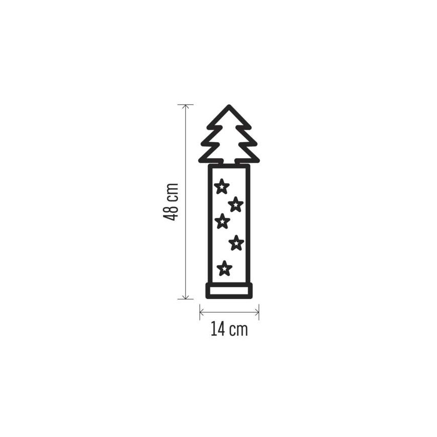 LED Dekoracja bożonarodzeniowa 5xLED/2xAA drzewo