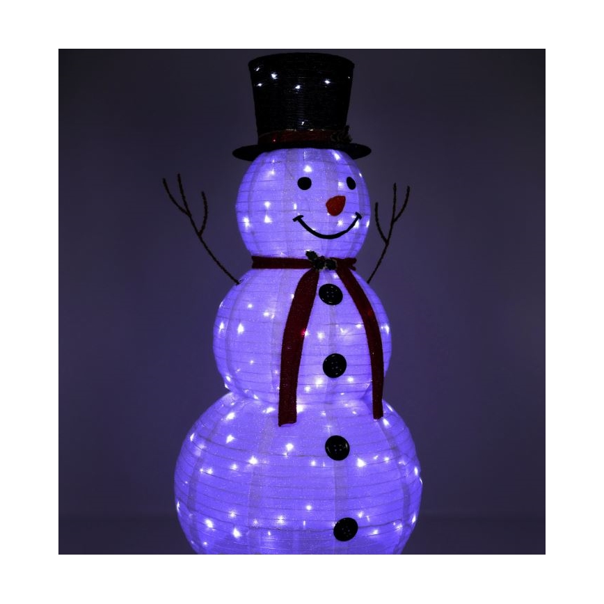 LED Dekoracja bożonarodzeniowa LED/3,6W/230V 180 cm IP44 bałwan
