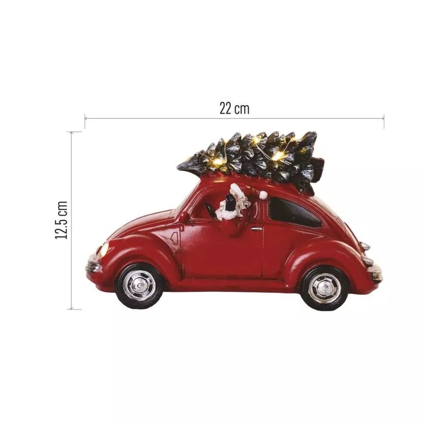 LED Dekoracja bożonarodzeniowa LED/3xAA samochód