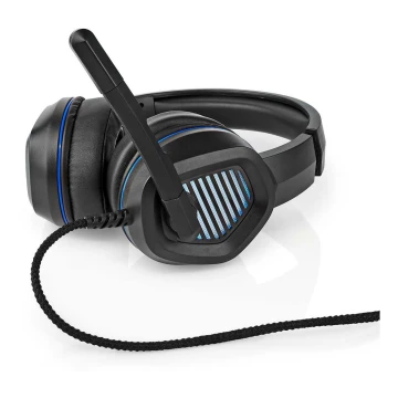LED Gamingowe słuchawki z mikrofonem czarne