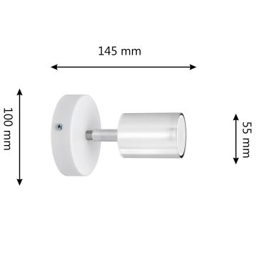 LED Kinkiet punktowy TUNE 1xGU10/4,8W/230V matowy chrom/białe