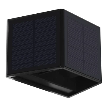 LED Kinkiet solarny WINGS LED/2W/3,2V 6000K IP54 czarny