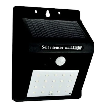 LED Kinkiet solarny z czujnikiem LED/0,55W/3,7V 6500K IP65