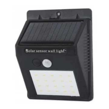 LED Kinkiet solarny z czujnikiem LED/0,55W/3,7V IP65