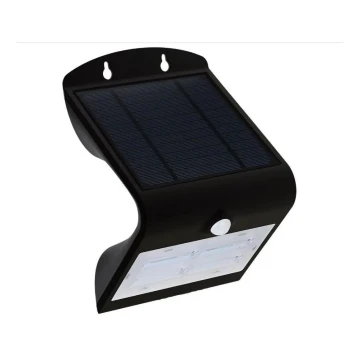 LED Kinkiet solarny z czujnikiem LED/3W/3,7V 3000/4000K IP65 czarny