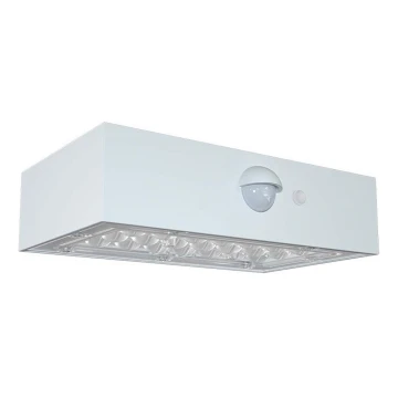 LED Kinkiet solarny z czujnikiem LED/3W/3,7V 3000K/4000K IP65 biały