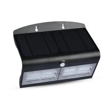 LED Kinkiet solarny z czujnikiem LED/7W/3,7V 4000K IP65 czarny