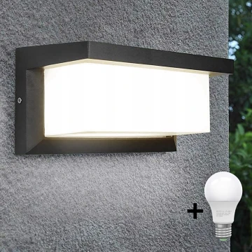 LED Kinkiet zewnętrzny NEELY 1xE27/10W/230V 3000K IP54 antracyt