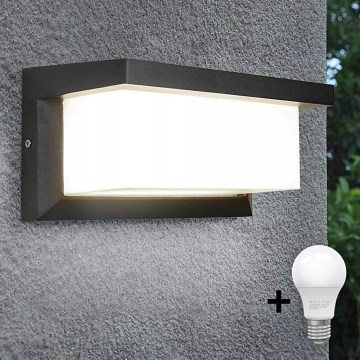 LED Kinkiet zewnętrzny NEELY 1xE27/15W/230V 3000K IP54 antracyt