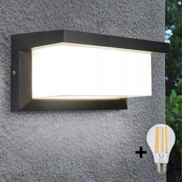 LED Kinkiet zewnętrzny NEELY 1xE27/9W/230V 3000K IP54 antracyt