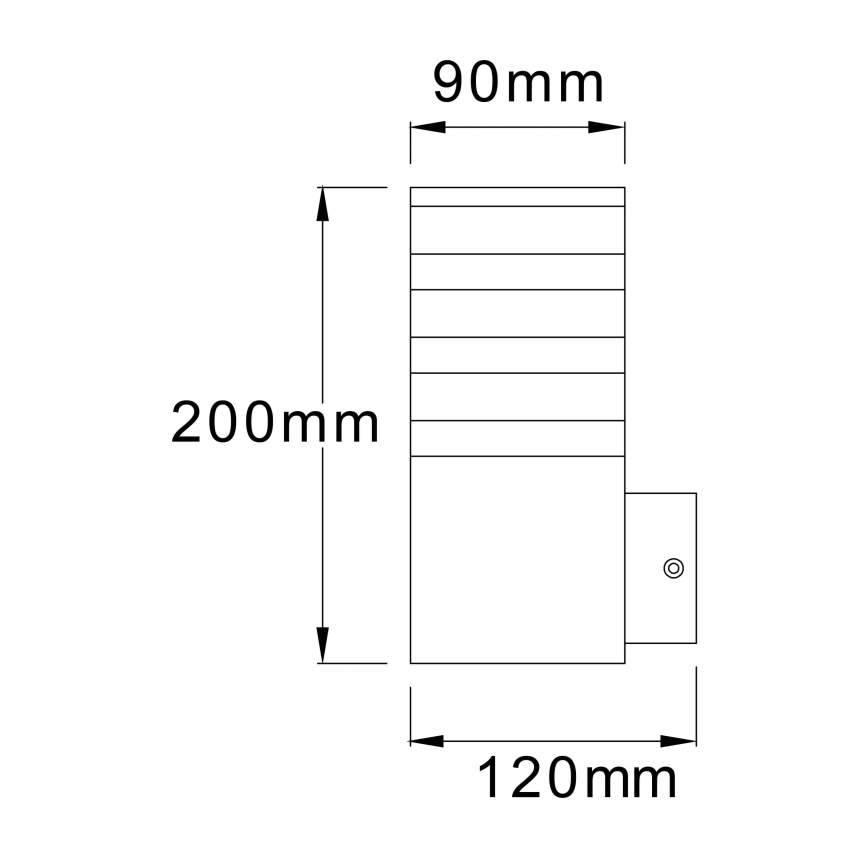 LED Kinkiet zewnętrzny TEKSAS E27/12W/230V IP44