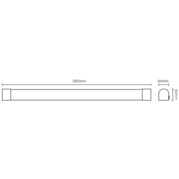 LED Kuchenne oświetlenie podszafkowe LED/15W/230V IP44