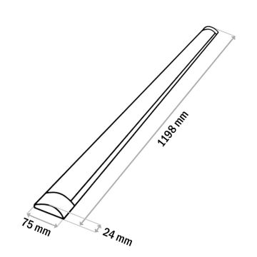 LED Kuchenne oświetlenie podszafkowe QTEC LED/36W/230V 120 cm białe