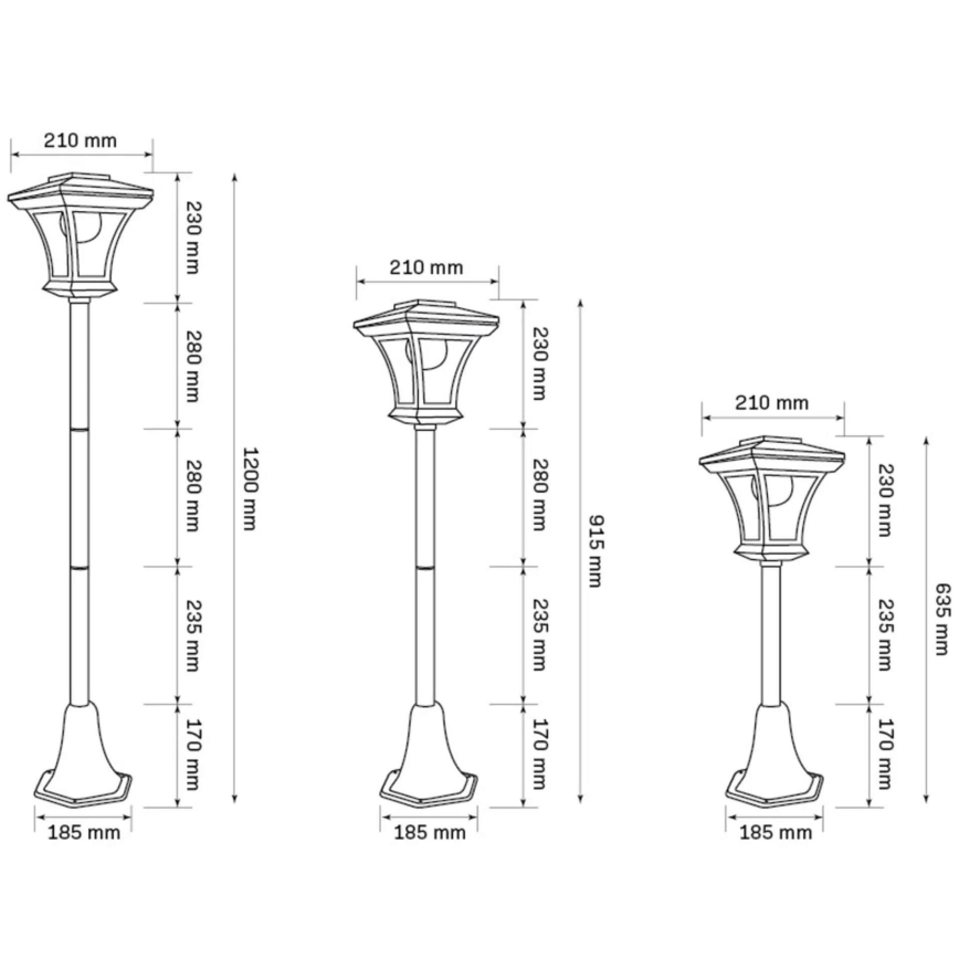 LED Lampa solarna TIRANA LED/1,6W/5V IP44