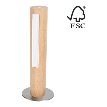 LED Lampa stołowa ściemnialna CONOR LED/9W/230V dąb – FSC certyfikowano