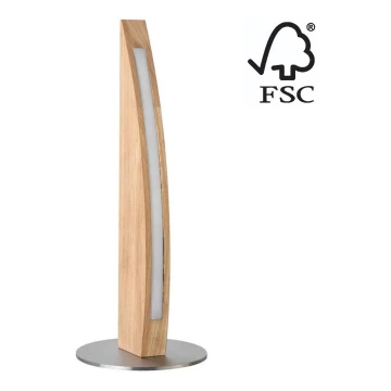 LED Lampa stołowa ściemnialna DUBAI LED/4W/230V dąb – FSC certyfikowano