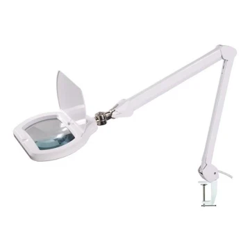 LED Lampa stołowa ściemnialna z lupą LED/12W/230V biały