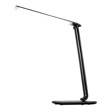 LED Lampa stołowa ściemnialna złącze USB LED/12W/230V czarny