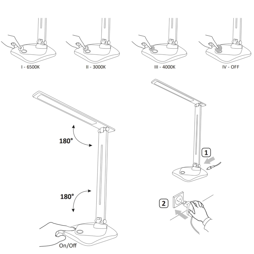 LED Lampa stołowa TOLEDO LED/8W/230V