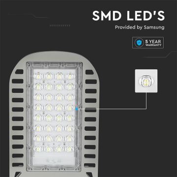 LED Lampa uliczna SAMSUNG CHIP LED/50W/230V 4000K szare