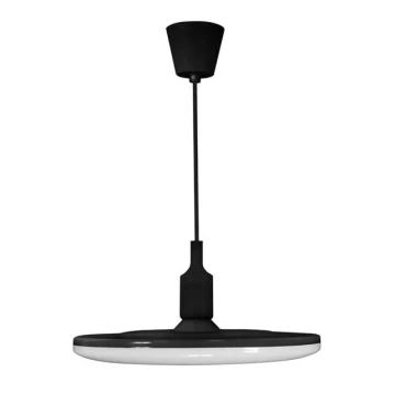 LED Lampa wisząca KIKI 1xE27/15W/230V czarna