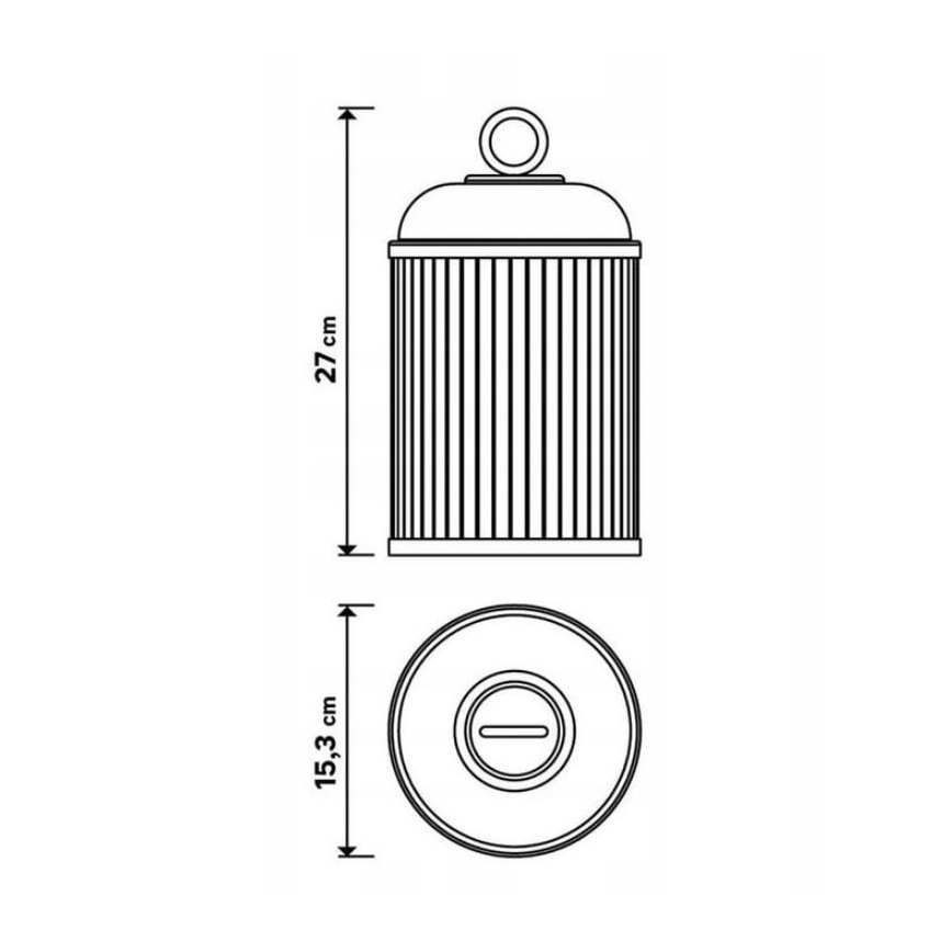 LED Lampa zewnętrzna ściemnialna CANARI LED/2W/5V IP44