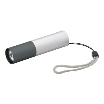 LED Latarka LED/400mAh biała/szara