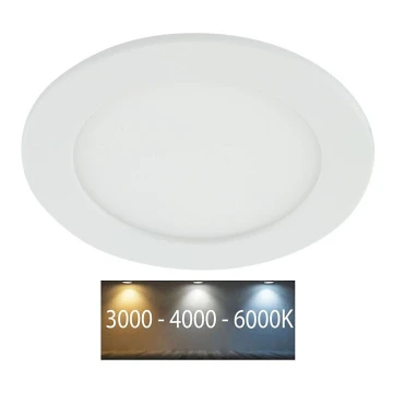 LED Łazienkowa oprawa wpuszczana LED/12W/230V 3000/4000/6000K IP44