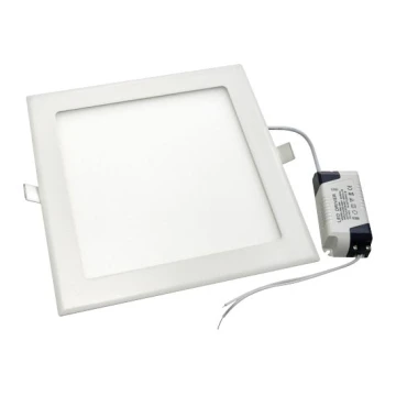 LED Łazienkowa oprawa wpuszczana RIKI-V LED/18W/230V 225x225 mm IP40