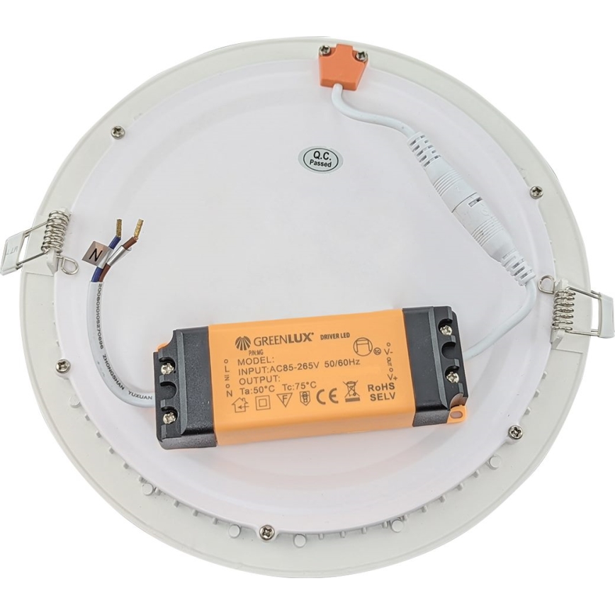 LED Łazienkowa oprawa wpuszczana VEGA LED/12W/230V 3800K śr. 16,8 cm IP44