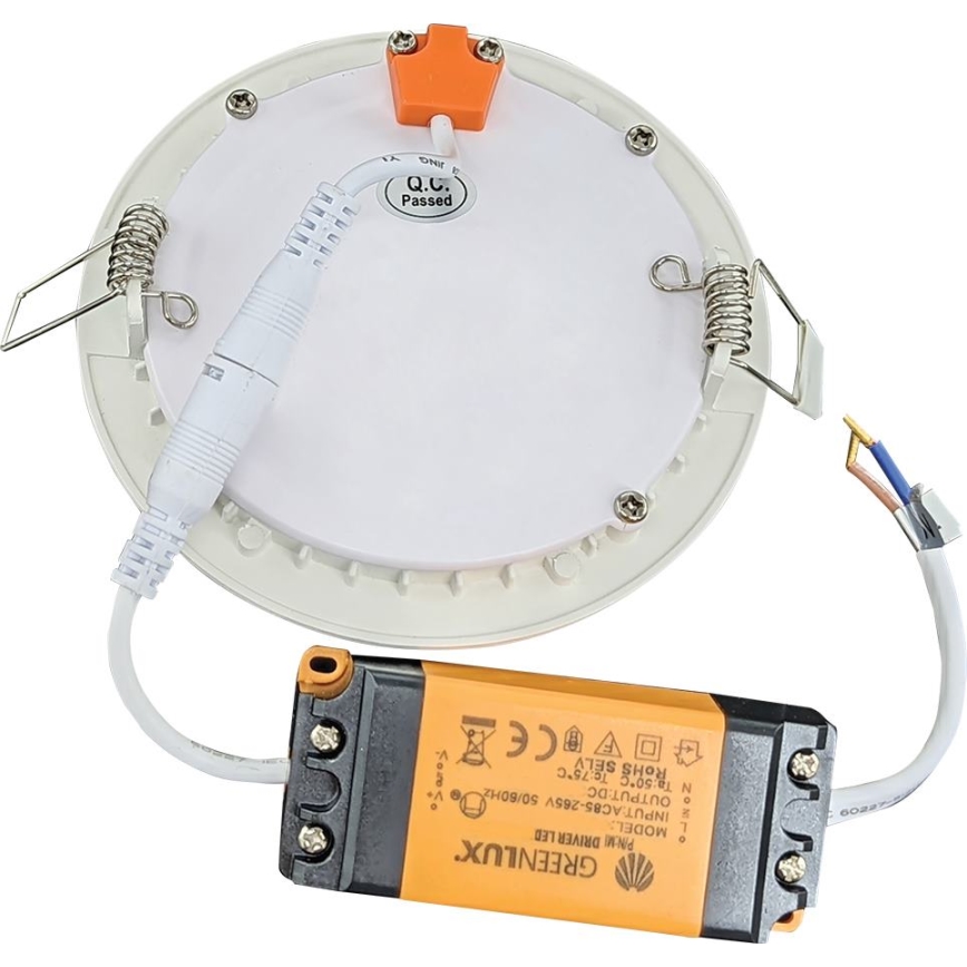LED Łazienkowa oprawa wpuszczana VEGA LED/18W/230V 3800K śr. 22,5 cm IP44 śnieżna biel