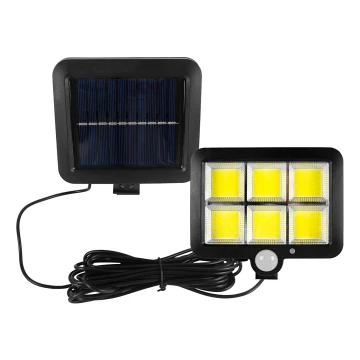 LED Naświetlacz solarny z czujnikiem LED/1,5W/3,7V 6000K IP44