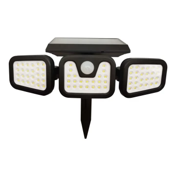 LED Naświetlacz solarny z czujnikiem TRIO LED/0,6W/3,7V IP44