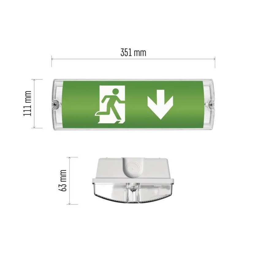 LED Oprawa awaryjna LED/3W/230V 6000K IP65